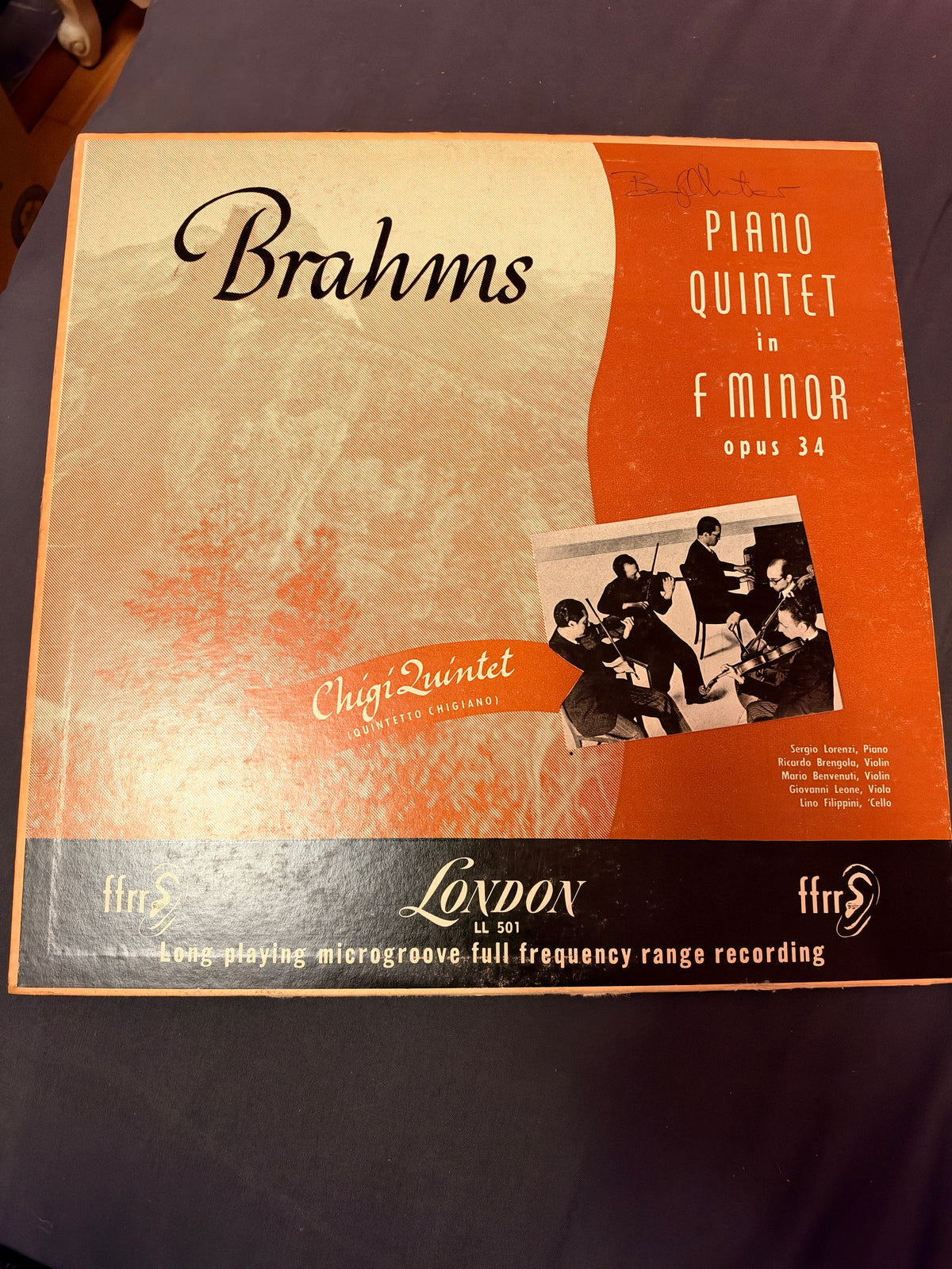 BRAHMS PIANO VINLY