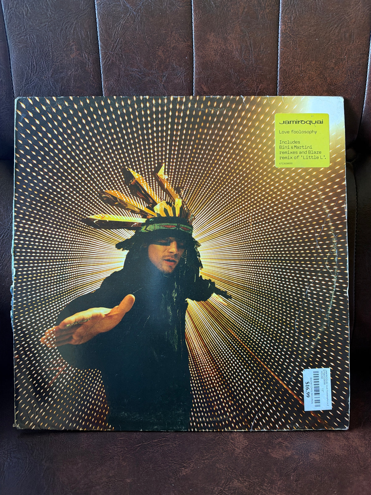 Jamiroquai – Love Foolosophy 12" vinyl single front cover (2001)