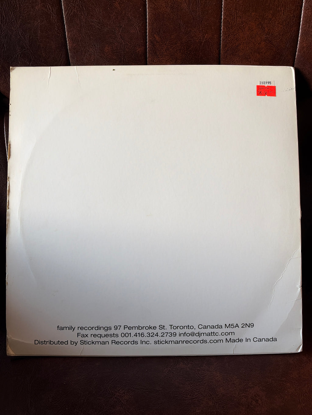 DJ Matt C – "Africa" (Family Recordings Limited Edition 12" Vinyl)