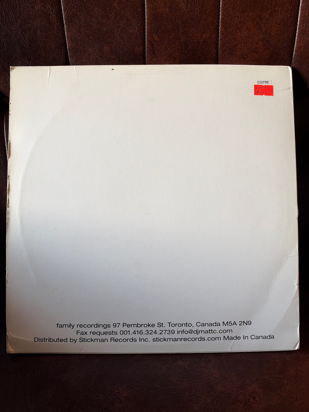 DJ Matt C – "Africa" (Family Recordings Limited Edition 12" Vinyl)