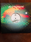 Mike 303 Grayhound Recordings Black Jack 12 inch vinyl, colourful multicoloured picture sleeve with green red and gold splatter design