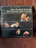 Four Favorite Violin Concertos – Stern/Bernstein/Ormandy, CBS Stereo vinyl LP box set cover featuring Isaac Stern, Leonard Bernstein and Eugene Ormandy