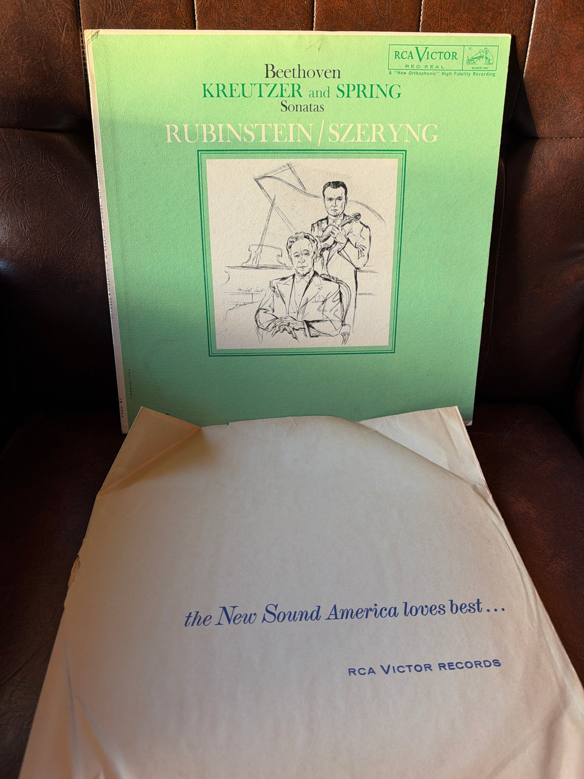 Beethoven: Kreutzer & Spring Sonatas – Rubinstein / Szeryng (RCA Victor Red Seal Vinyl LP)