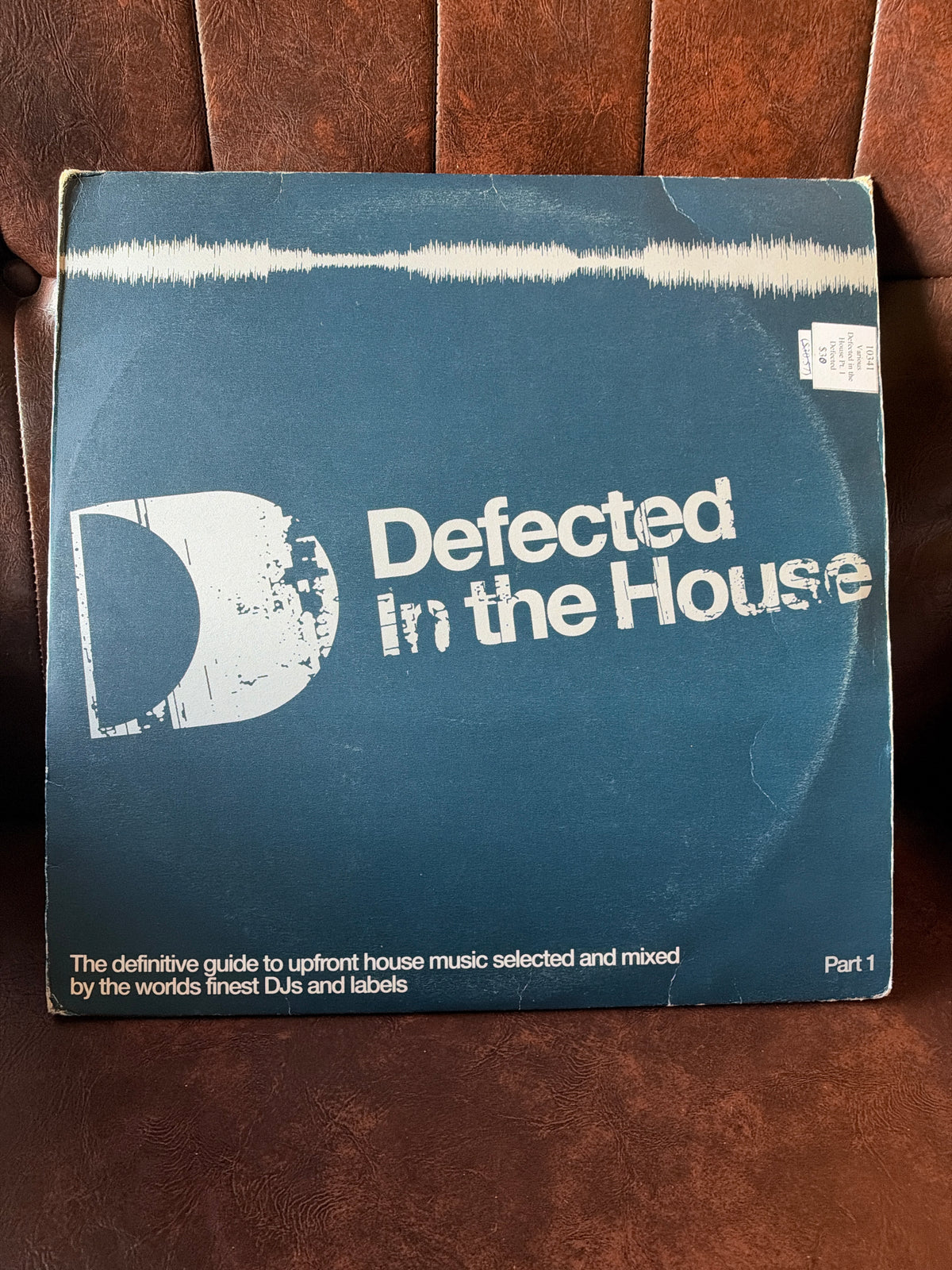 Defected In the House Part 1 vinyl LP cover – blue with waveform graphic and Defected logo