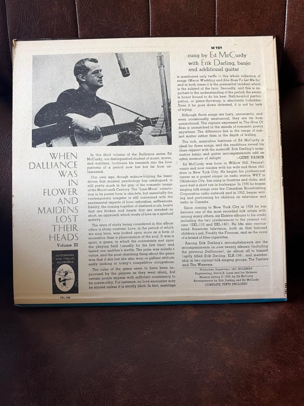 Ed McCurdy – When Dalliance Was in Flower and Maidens Lost Their Heads, Volume III