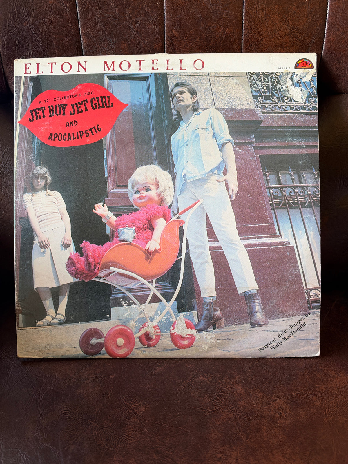 Elton Motello – Jet Boy Jet Girl / Apocalipstic vinyl record cover